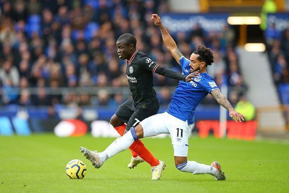 N&#039;Golo Kante was awarded absolutely no space to work within Everton&#039;s half