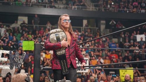 Chris Jericho with the AEW World Championship