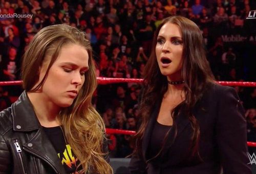 Stephanie McMahon and Ronda Rousey