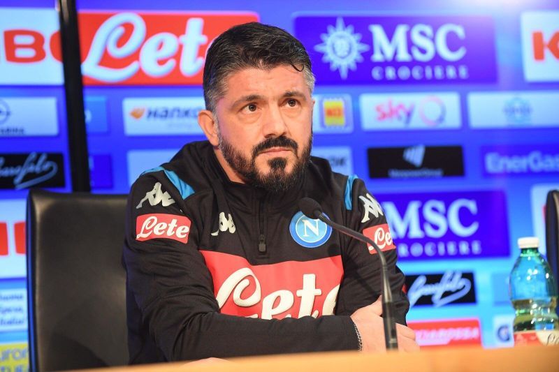 Gennaro Gattuso in his first press conference as Napoli manager