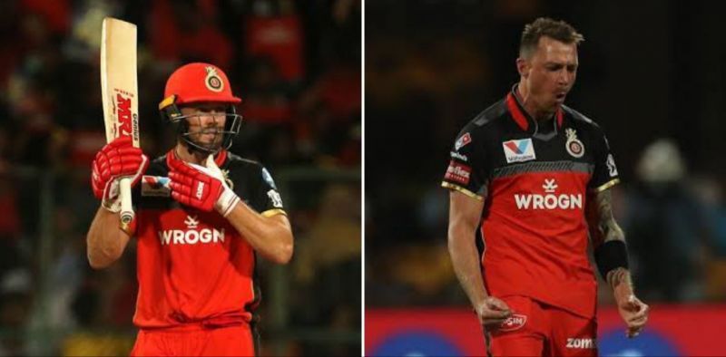 AB de Villiers (left) and Dale Steyn (right)