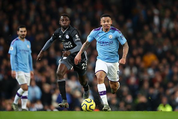 Ndidi (L) wasn&#039;t at his best against City