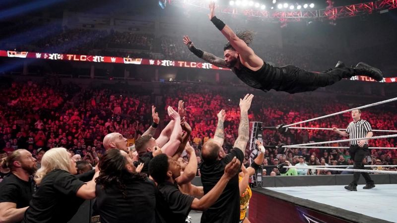 Roman Reigns takes flight