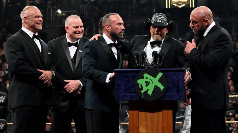 D-Generation X during their WWE Hall of Fame induction