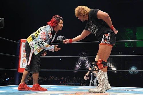 Hiromu (left) and Naito are champions