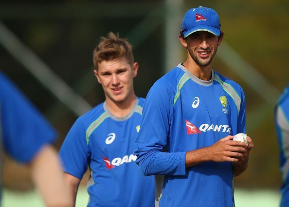 Adam Zampa (left) and Ashton Agar (right)