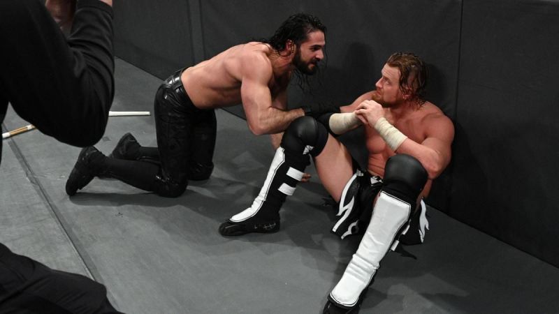 Seth Rollins pleading for help