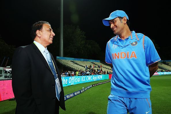 Sunil Gavaskar and MS Dhoni