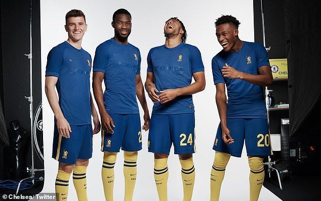 Chelsea's specially-made anniversary kit