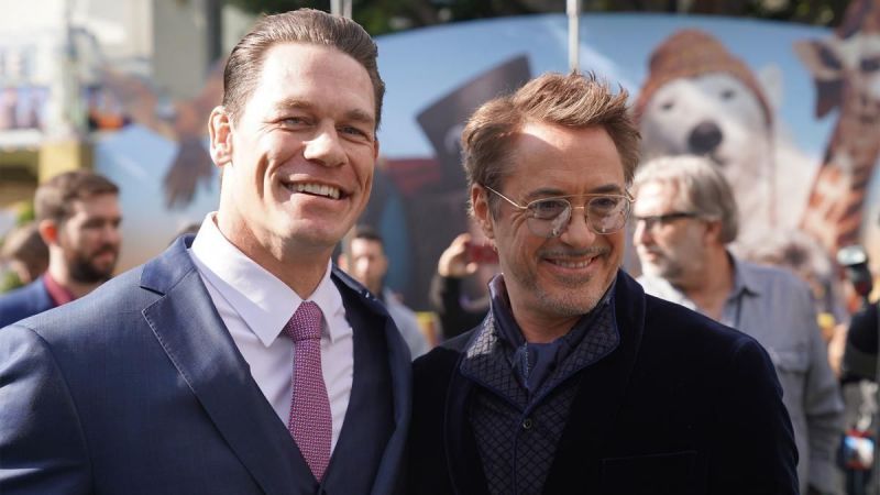 John Cena with Robert Downey Jr.