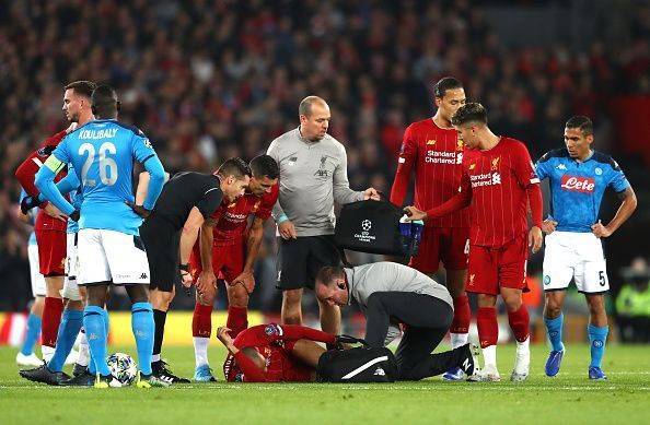 Fabinho has returned to training after a seven-week layoff.