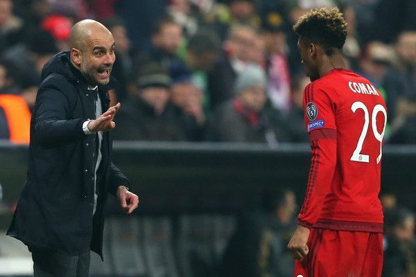 Pep Guardiola and Kingsley Coman have worked together at Bayern Munich previously