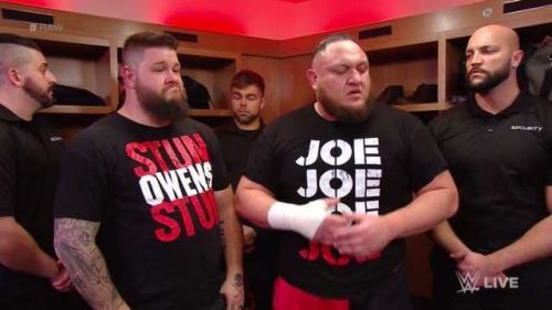 Kevin Owens and Samoa Joe on RAW