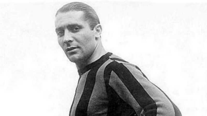 Italian legend Giuseppe Meazza.