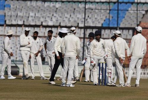 Shubman Gill abused the umpire after he was given out and argued with him until the decision was reversed.