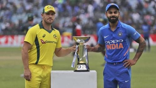 Aaron Finch and Virat Kohli