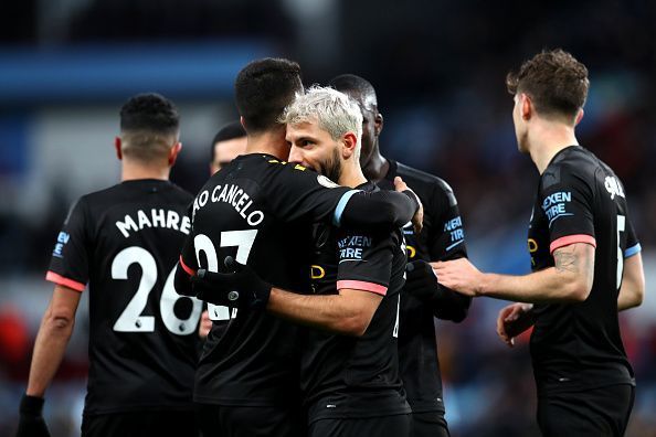Manchester City smashed six past a struggling Aston Villa to record their biggest away win of the season