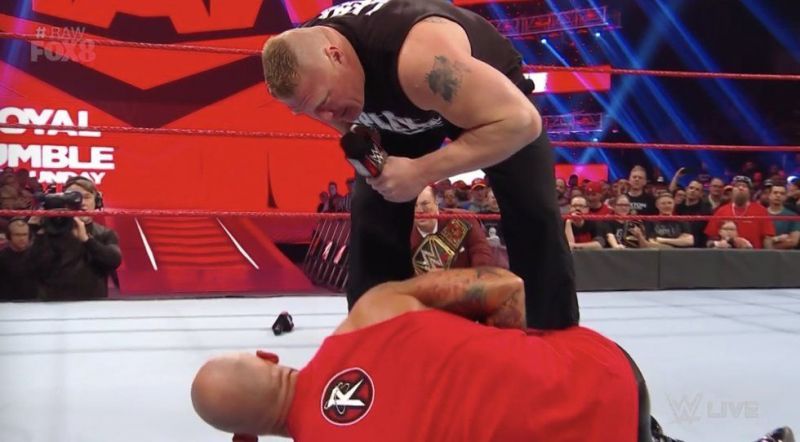 Brock Lesnar telling Ricochet that he isn&#039;t scared