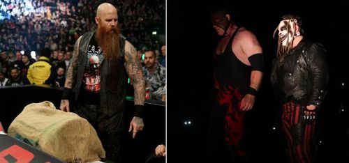 What could be inside Erick Rowan's cage?