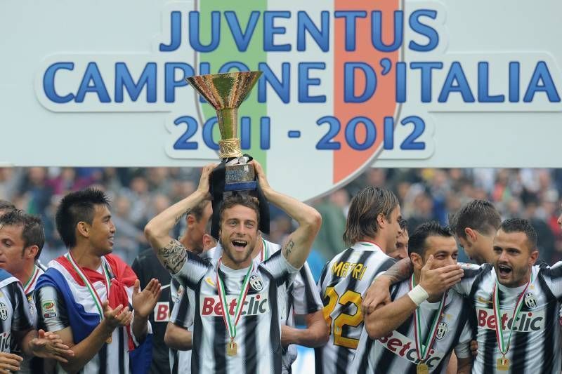 Juventus celebrate their 27th Scudetto in 2011-12