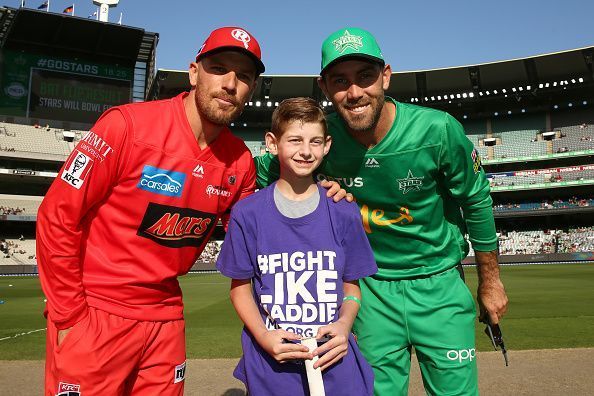 Aaron Finch (left) and Glenn Maxwell (right)