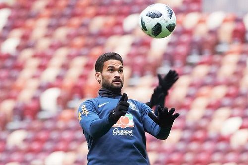 Brazil National Football Team training session in Moscow