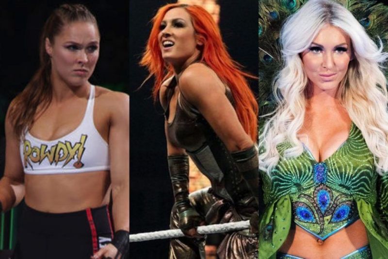 Ronda Rousey, Becky Lynch, and Charlotte share the distinction of being the first women to main event a WrestleMania in the mega event's 30-year plus history.