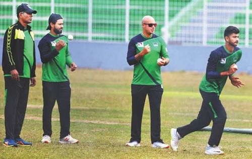 Language barrier - a real problem for Herschelle Gibbs with Sylhet Thunder in the BPL