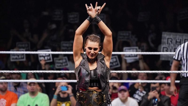 Rhea Ripley at Worlds Collide - Credit: WWE.com