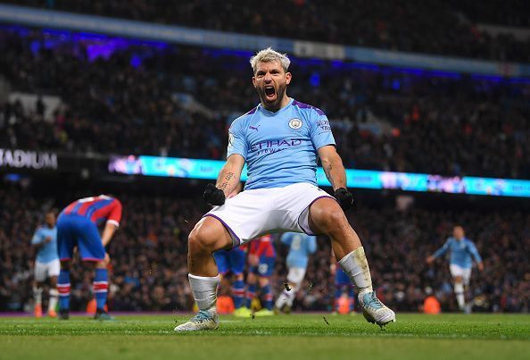 Aguero has scored six goals in the last three Premier League games