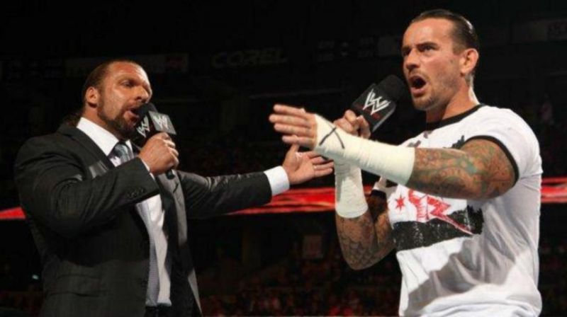 Triple H and CM Punk