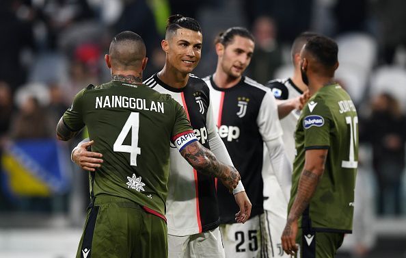 Juventus currently occupy top spot in the Italian Serie A