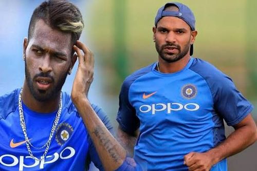 Hardik Pandya and Shikhar Dhawan