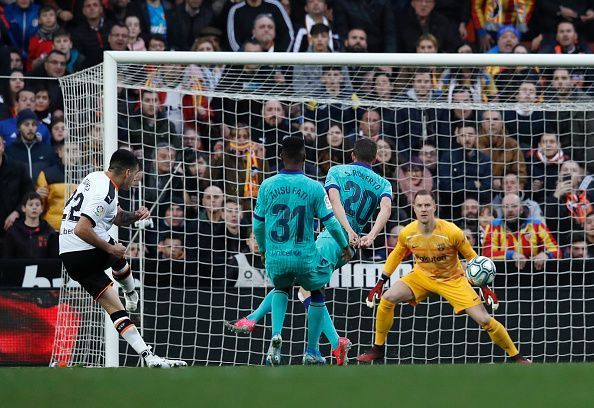 Gomez buried his chance the second time of asking as Ter Stegen was left helpless in goal.