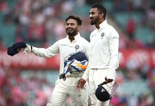 Rishabh Pant (left) and KL Rahul (right)