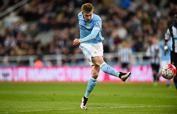 Kevin De Bruyne showed picture-perfect technique in his goal against Newcastle