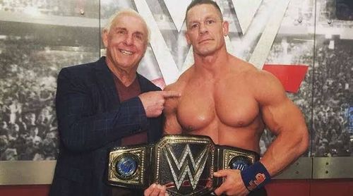 Ric Flair and John Cena