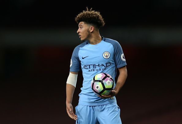 Jadon Sancho could not break into the senior team during his time at the Manchester City academy