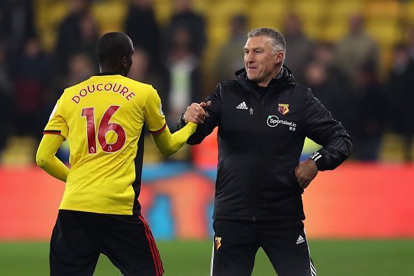 Doucoure was in the thick of the action as Watford moved out of the relegation zone