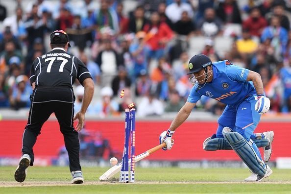 India v New Zealand was the last time Dhoni was seen in international cricket