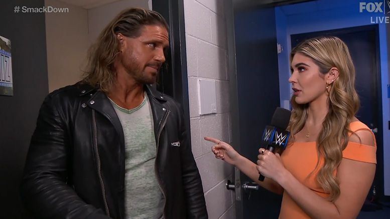 Cathy Kelley was one of the stars who tripped over her lines last night on SmackDown