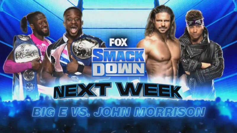 Morrison&#039;s first match back in the WWE will be against Big E.