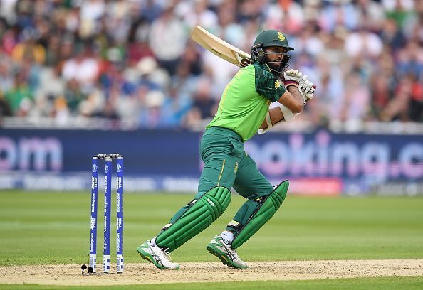 Hashim Amla during New Zealand v South Africa - ICC Cricket World Cup 2019