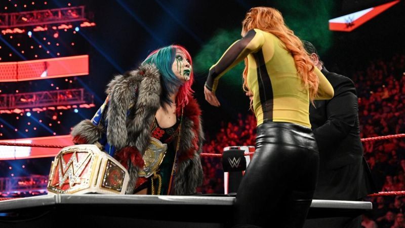 Asuka spat the green mist