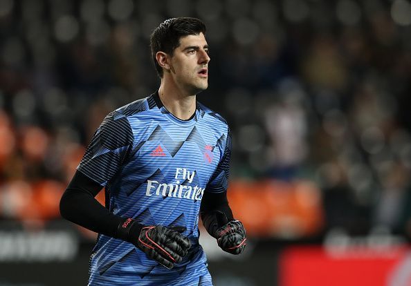 Courtois made some telling saves to keep Real Madrid in the game