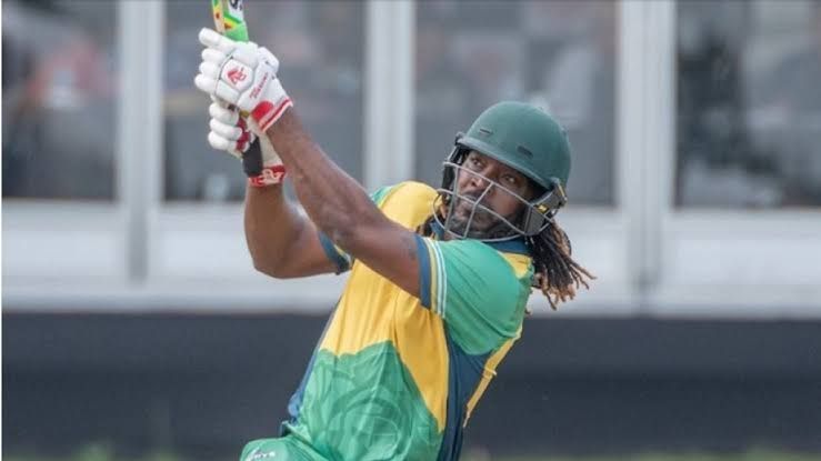 Chris Gayle in action in the GT20 Canada
