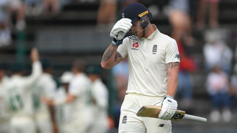 Ben Stokes had a heated altercation after getting dismissed for 2