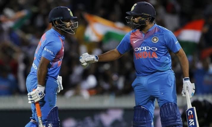 Rishabh Pant and Rohit Sharma