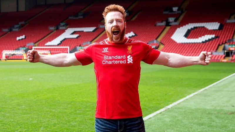 Sheamus is a huge Liverpool fan!