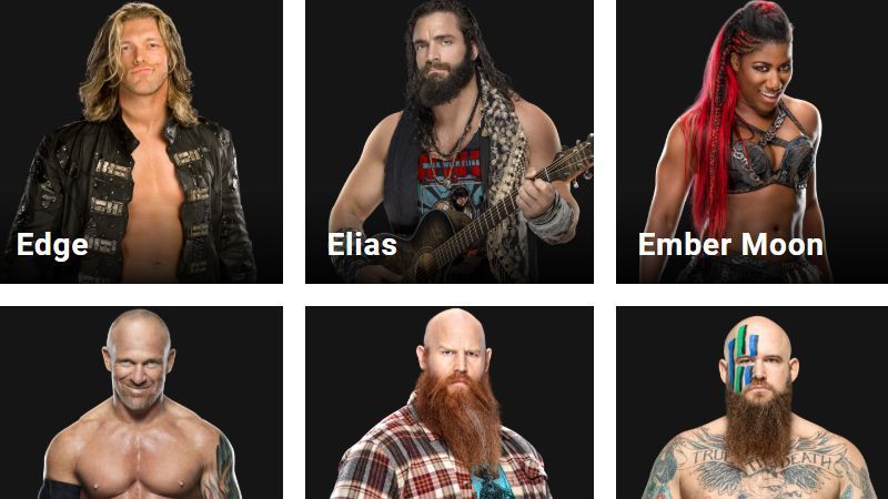 Edge is back in the 'Current Superstars' section